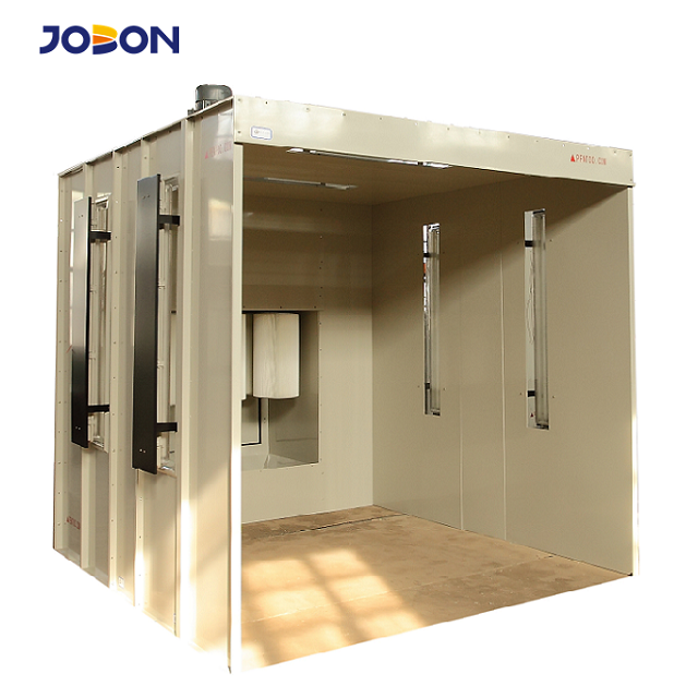 Iekštelpu kabīne Izsmeļoša liela pulvera pārklājuma kabīne